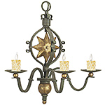 C173-WM 104-2 By ARTE DE MEXICO - Iron Lighting Collection Collection Premium Antique Bronze with Premium Gold Reale Accents Finish Wrought Iron Wall Light